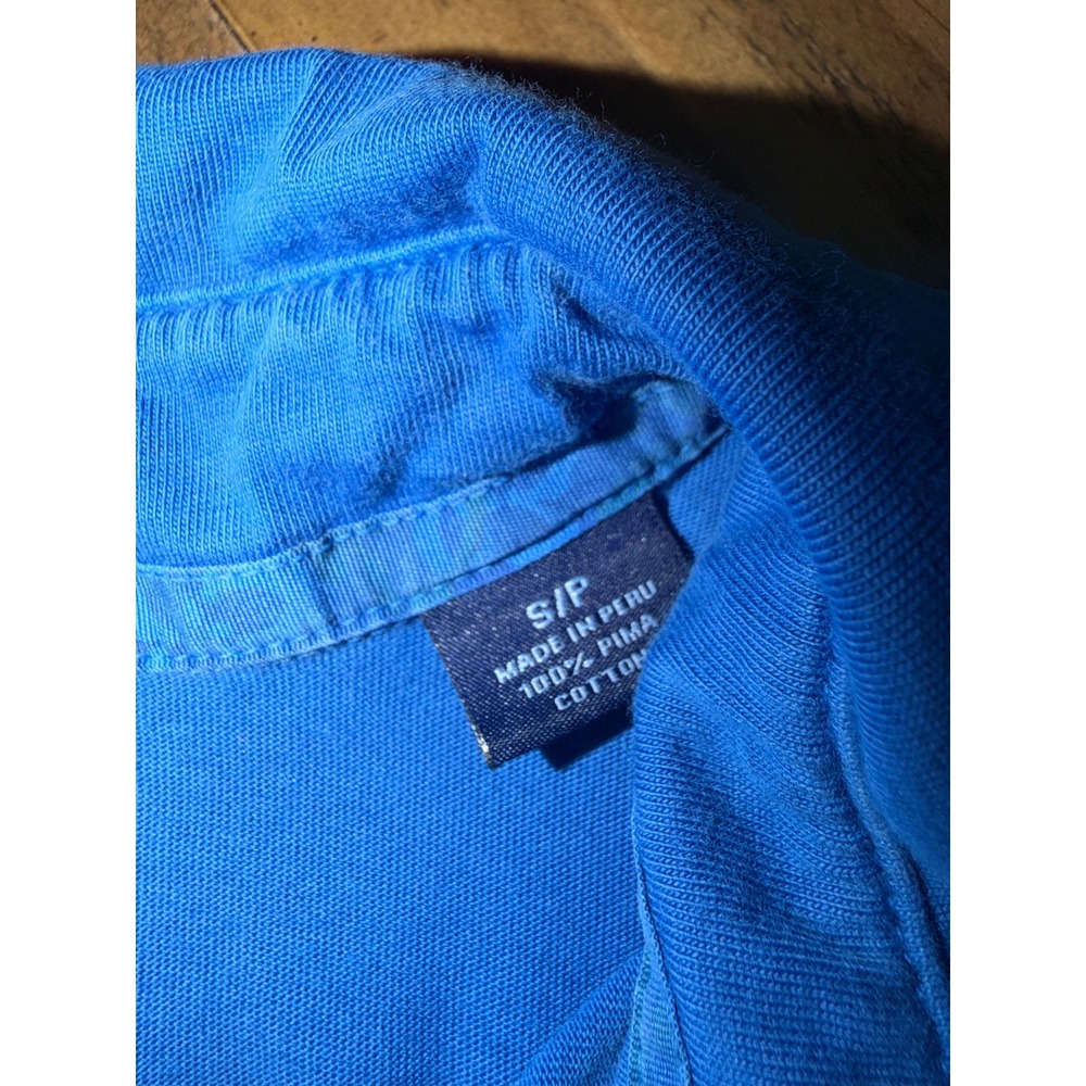 Tommy Bahama Men's Blue Short Sleeve Polo - Marlin Logo Pocket Contrast Stitch - Picture 7 of 7